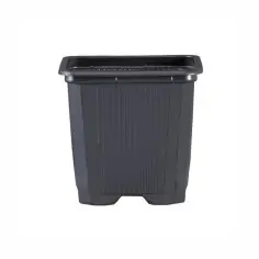 Maceta cuadrada negra 7 X...