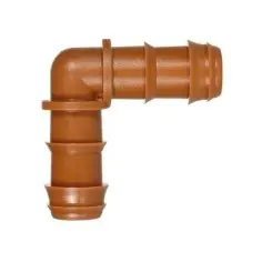 Codo 16 mm marrón